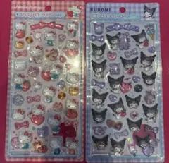 ハローキティ クロミ ボンボンドロップシール 2枚セット