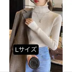 GLR タートルネックリブニットトップス　k8534v