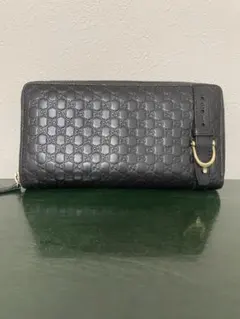 GUCCI グッチ マイクロシマ ラウンドファスナー 長財布のサムネイル