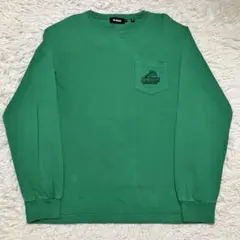 《状態良人気早い者勝ち》エクストララージx largeロンtグリーンロゴ刺繍