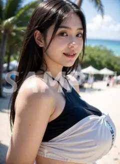 AI 美女 ポスター 水着 A4 可愛い 高画質 グラビア アート N_0213