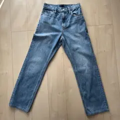 UNIQLO ストレートハイライズジーンズ ブルー サイズ24