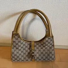 【りぜさん専用】GUCCI　ハンド/ショルダーバッグ ジャッキーGC柄 ベージュ