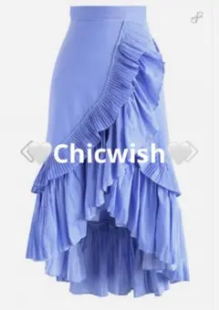 トップスも出品中‼️❤︎Chicwish❤︎フリルストライプスカート❤︎のサムネイル
