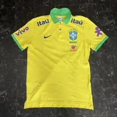 レア品 NIKE CBF ブラジル代表 2014年W杯 ポロシャツ 移動着 L - メルカリ