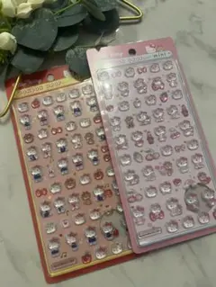正規品　ボンボンドロップシールミニ サンリオ　はぴだんぶい　キティちゃん2セット