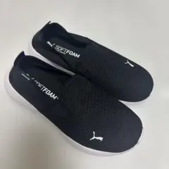 PUMA SOFTFOAM スリッポン　黒24cm