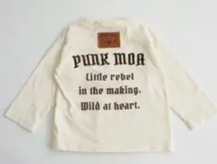 しまむら　PUNKMOA ゼブラプリント長袖Tシャツ　100