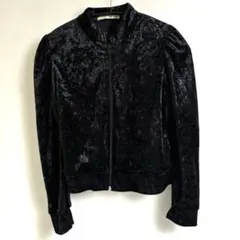 lint lab 黒 ベルベット ジャケットM良好イチオシ商品早いもの勝ち