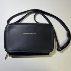 ストラップ付きパース　お財布　ブラック　黒　新品未使用　難あり　雑誌付録　非売品