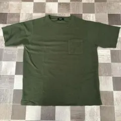 BEAMS HEART ポケットTシャツ カーキ Lサイズ