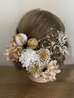 和装髪飾り　結婚式　卒業式　成人式　七五三。　NO.17