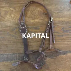 kapital レザーサスペンダー ブラウン KAPITAL ブラウンレザーサスペンダー Y字型 小物
