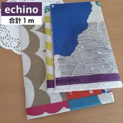 ③echino ２枚セット110×50cm2枚／綿麻キャンバス＊エチノ