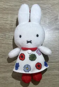 ミッフィー フローラル マスコット ぬいぐるみ 花柄 インテリア ボールチェーン