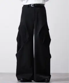 CLEL プライム TR 3Dタックパンツ ブラック M