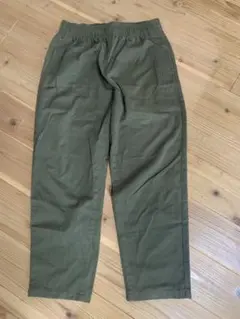 GU シェフパンツ　オリーブ色 ゴムウエスト　L
