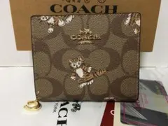 【未使用/処分！】COACH 財布　キトゥン★二つ折り　★コーチCC922 猫