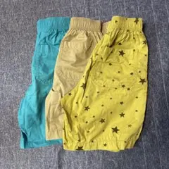 GU星柄ハーフパンツ 3枚セット