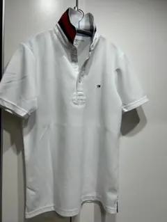 トミーヒルフィガー ゴルフウェア 半袖ポロシャツMサイズ 鹿の子 シンプル