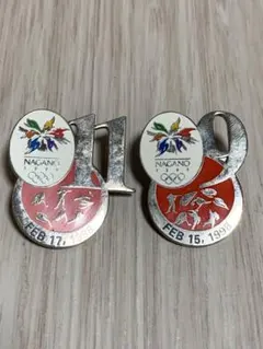 VISA 1998年オリンピックピンバッジ Yahoo!オークション - ピンバッジ 第18回オリンピック冬季競技大会 長