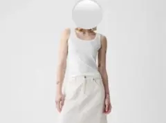 【未使用品】GAP リブ タンクトップ ホワイト Mサイズのサムネイル