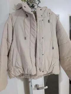 最終値下 中綿ショートフードブルゾン