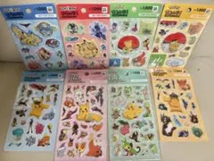 韓国限定 ポケモン 立体シール ウォーターシール 8枚セット