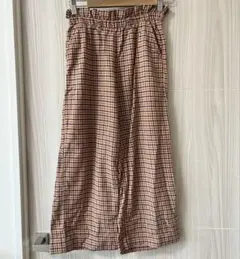 ギャップキッズGAP KIDSチェック柄ワイドパンツXL(150)
