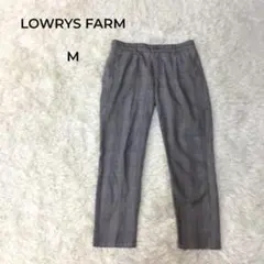 LOWRYS FARM ローリーズファーム　スラックス　チェック グレー M