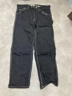 vanson ブラックストライプ ワークパンツ　バンソン