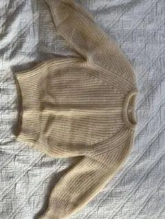 【IÉNA 】美品　クリーム色 長袖ニットセーター