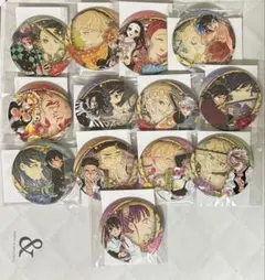 鬼滅の刃　原画展　コレクション缶バッジ　冨岡義勇　不死川実弥