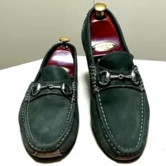 た*く様 GUCCI グッチ ホースビットドライビングシューズ カーキヌバック