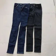 GU デニムパンツ　ハイウエスト　スキニーデニム スキニーパンツ　サイズ58