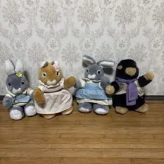 非売品ピーターラビットのぬいぐるみ4体セット　ヴィンテージ
