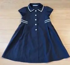 CHOPIN 半袖ワンピース 120 ネイビー