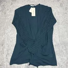 【新品・タグ付】BLACK BY MOUSSY スタッズ カーディガン グリーンのサムネイル