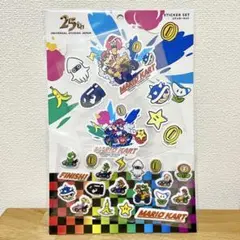 新品 USJ　25周年　ニンテンドーワールド　 マリオカート　ステッカーセット