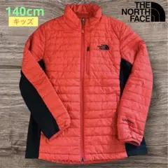 【美品】ノースフェイス キッズ 140 中綿 V-Motion 朱色　ヌプシのサムネイル