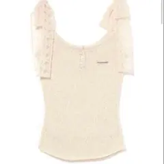 トップス ANDMARY Cotton ribbon tank ivory andmary Cotton ribbon tank ivory - メルカリ