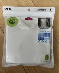 TOPVALU PEACE FIT スリーブレスVネック Lサイズのサムネイル