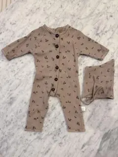 @M様専用　花柄ロンパース 韓国子供服　~70cm