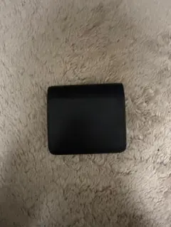 二つ折り財布 ブラック レザー ファブリツィオ