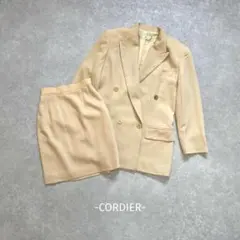 CORDIER/スーツセット/38/ベージュ/ウール100%/綺麗め/レトロ