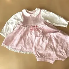 メゾピアノ　長袖ドレスとショートパンツ