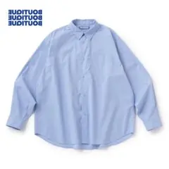 ONLINE BOUTIQUE ボックス レギュラーカラーシャツ ブルー 3