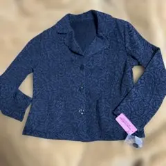 ★超お得★ラスコリナス 黒ローズ柄 テーラードジャケット M〜L 新品 お洒落