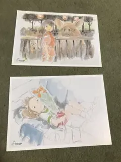 千と千尋の神隠し　ポストカード　二枚