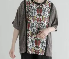 イアパピヨネ　スミスタイル　柄パイピングTシャツのサムネイル